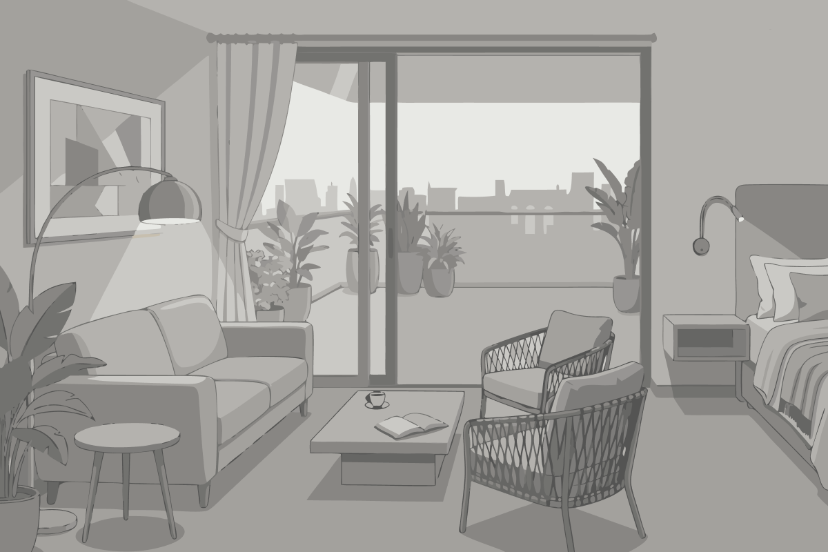 Apartament typu Deluxe z 1 sypialnią
